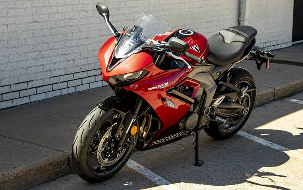 2025 Triumph Daytona 660 Carnival Red/Sapphire Black