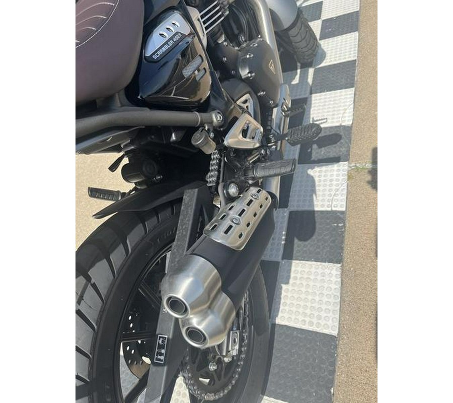 2025 Triumph Scrambler 400 X Phantom Black / Silver Ice