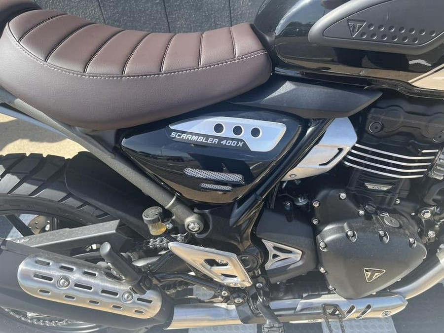 2025 Triumph Scrambler 400 X Phantom Black / Silver Ice