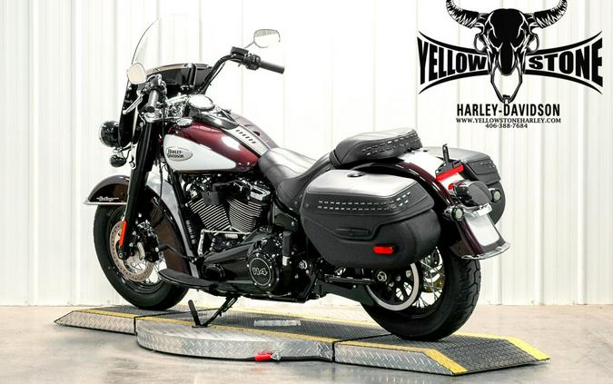 2022 Harley-Davidson Heritage Classic 114 Midnight Crimson & Stone Washed White Pearl