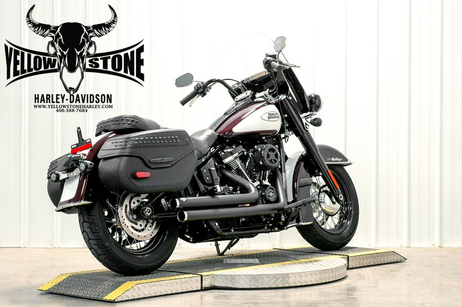 2022 Harley-Davidson Heritage Classic 114 Midnight Crimson & Stone Washed White Pearl