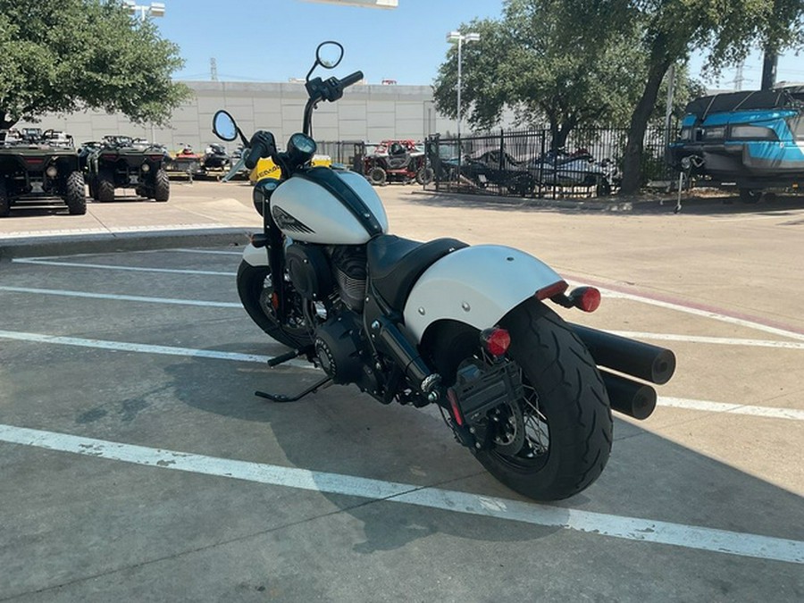 2024 Indian Chief Bobber ABS Ghost White Metallic Smoke