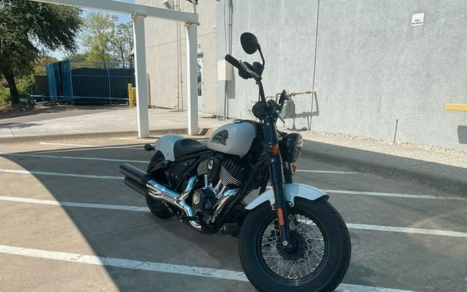 2024 Indian Chief Bobber ABS Ghost White Metallic Smoke