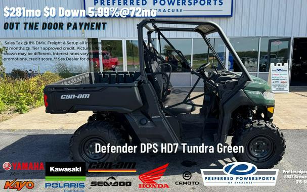 2024 Can-Am Defender DPS HD7 Tundra Green