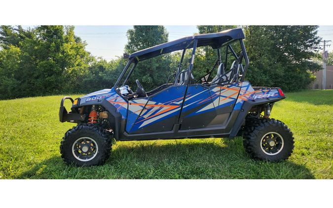 2013 Polaris Industries RZR® 4 800 EPS Blue Fire/Orange LE