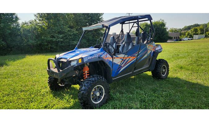 2013 Polaris Industries RZR® 4 800 EPS Blue Fire/Orange LE