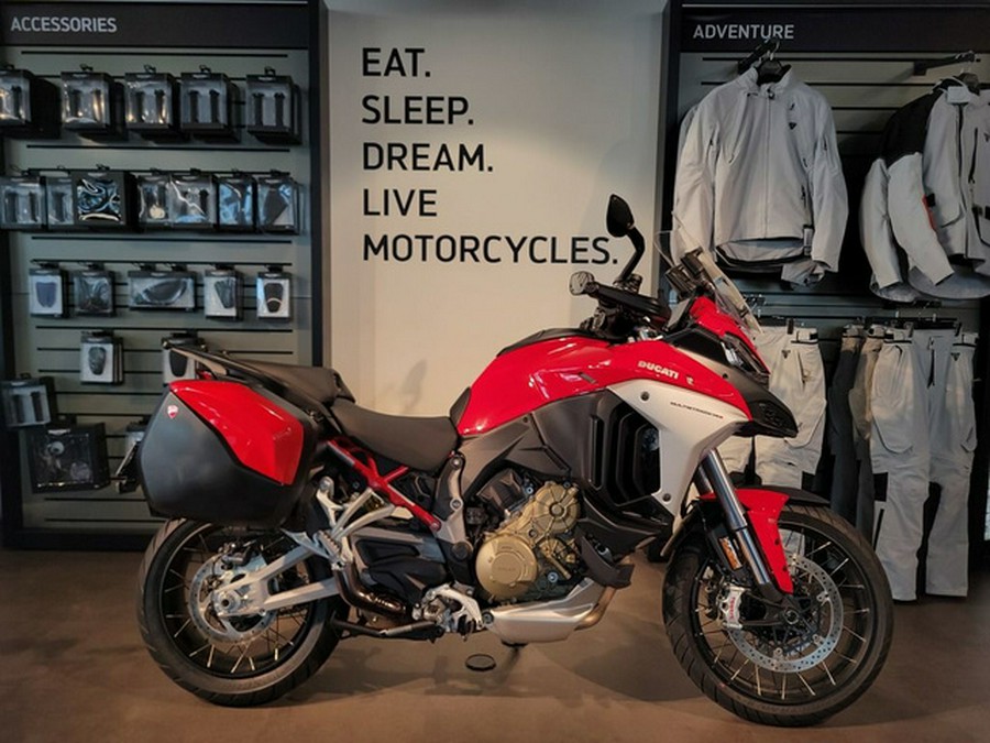 2021 Ducati Multistrada V4S Ducati Red / Spoked Wheels