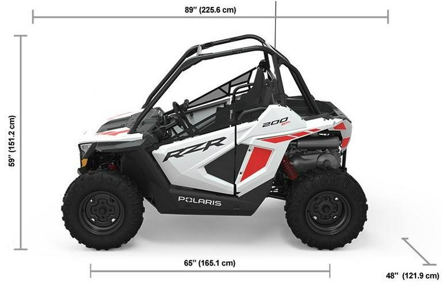 2023 Polaris Industries RZR 200 EFI - WHITE LIGHTNING / INDY RED