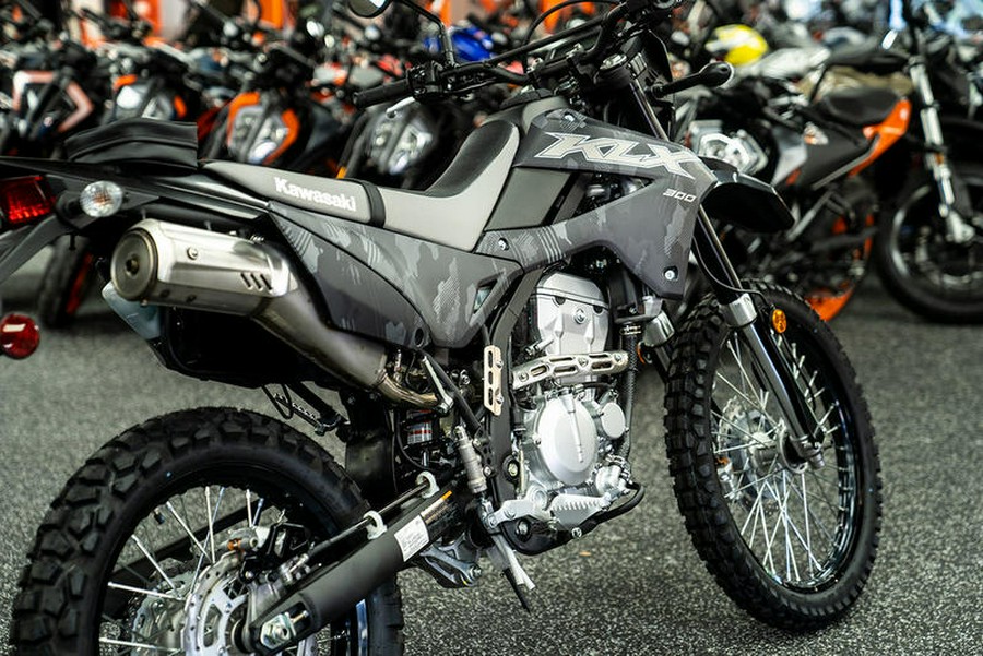 2024 Kawasaki KLX®300 Cypher Camo Gray