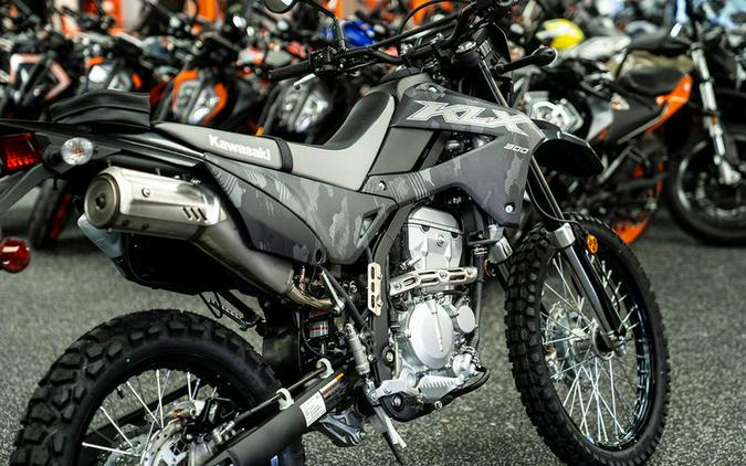 2024 Kawasaki KLX®300 Cypher Camo Gray