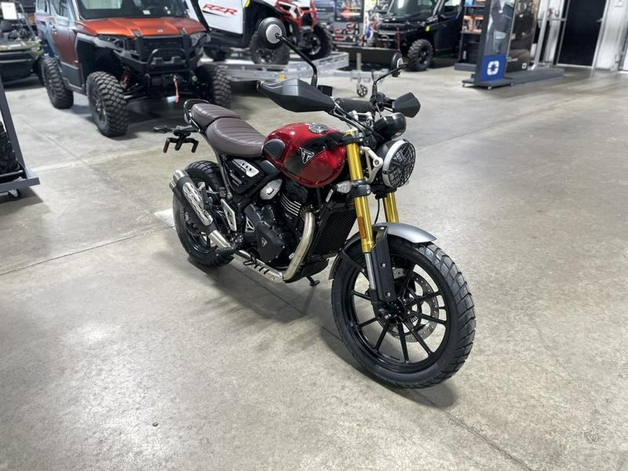 2024 Triumph Scrambler 400 X Carnival Red / Phantom Black