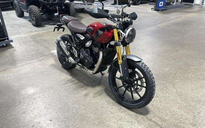 2024 Triumph Scrambler 400 X Carnival Red / Phantom Black