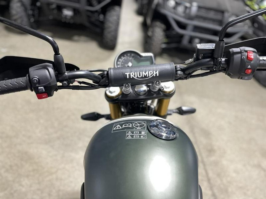 2024 Triumph Scrambler 400 X Matte Khaki Green / Fusion White