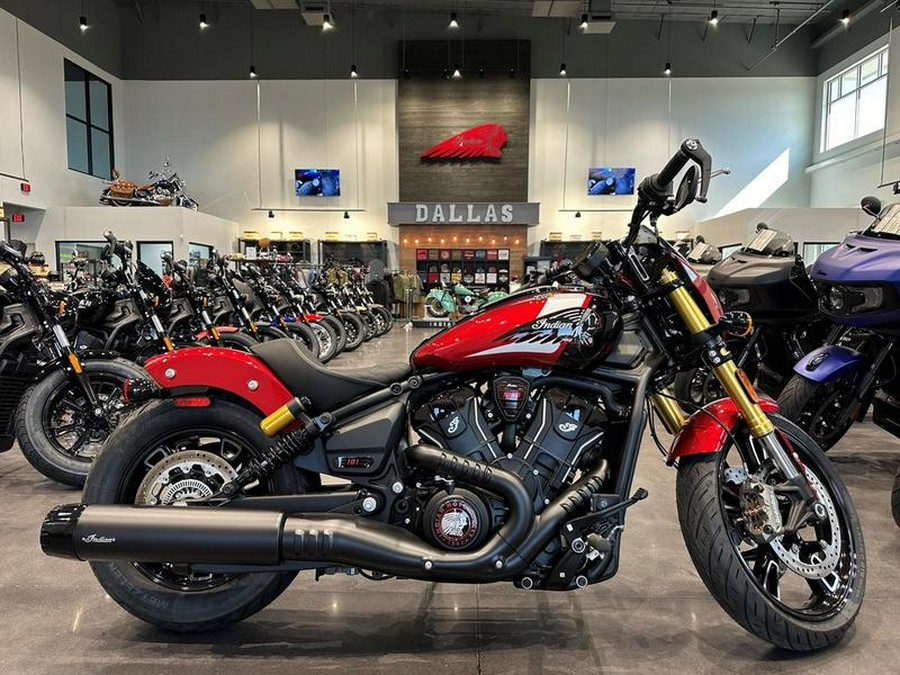 2025 Indian Motorcycle® 101 SCOUT, MRN MTLC W/GRFX, TEC, 49ST Base