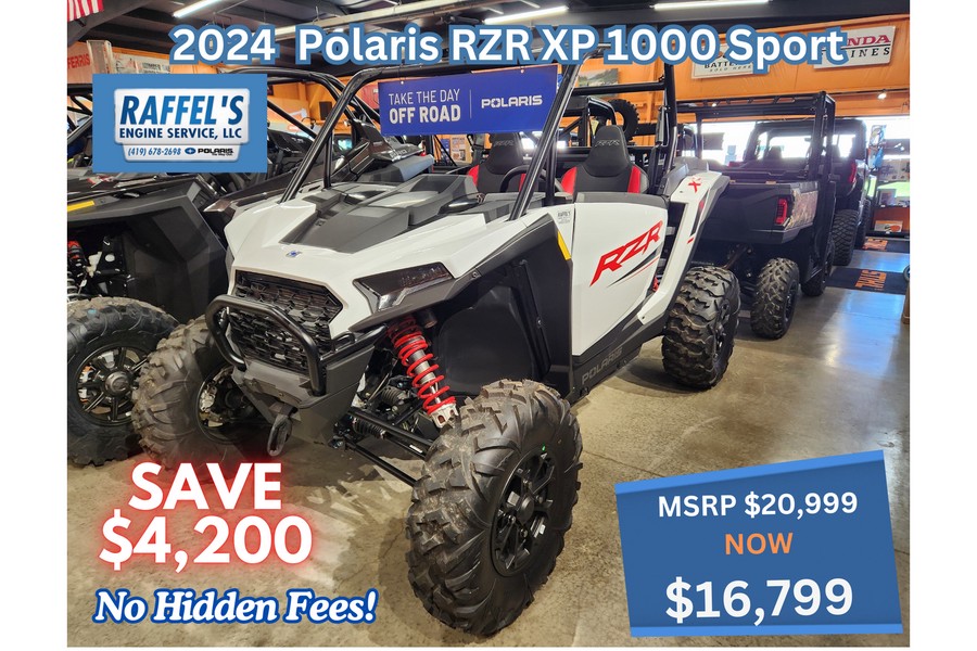 2024 Polaris Industries RZR XP 1000 Sport White Lightning