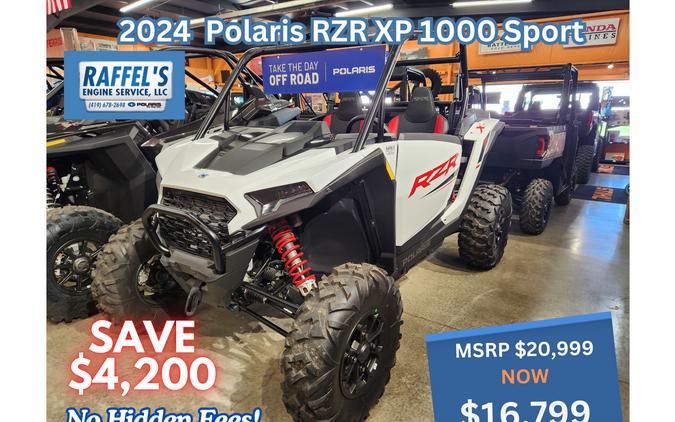 2024 Polaris Industries RZR XP 1000 Sport White Lightning