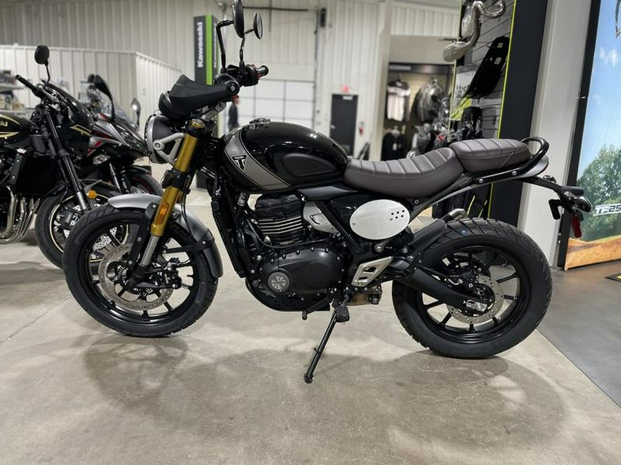 2024 Triumph Scrambler 400 X Phantom Black / Silver Ice