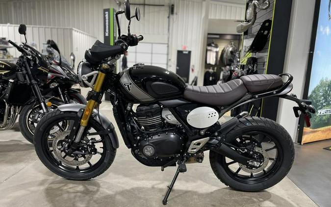 2024 Triumph Scrambler 400 X Phantom Black / Silver Ice