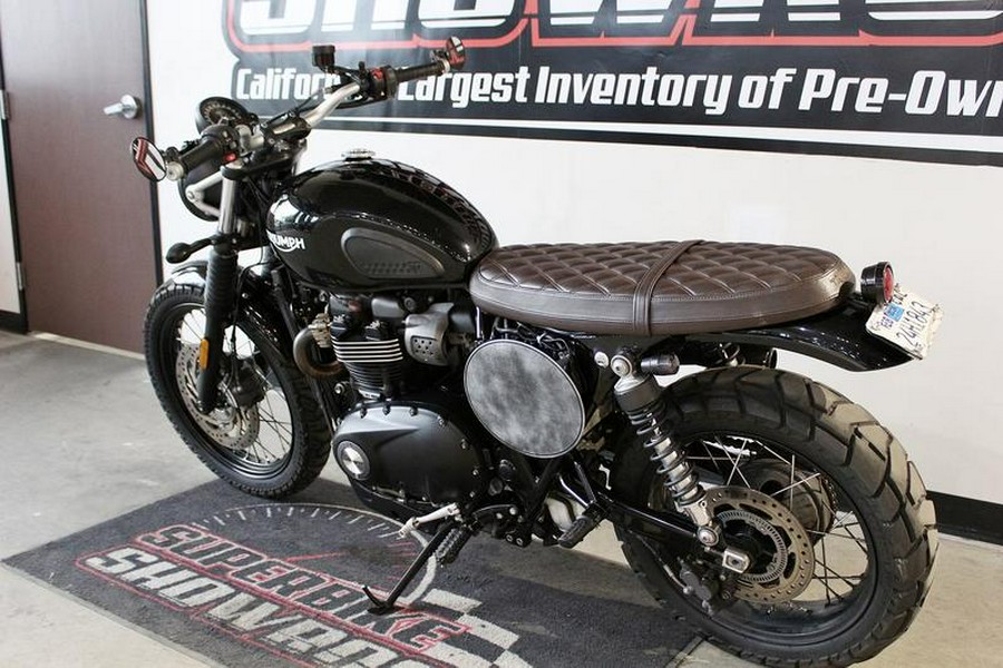 2018 Triumph Street Scrambler Jet Black