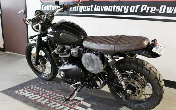 2018 Triumph Street Scrambler Jet Black