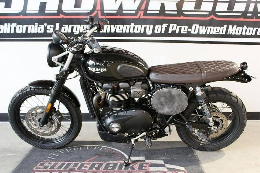 2018 Triumph Street Scrambler Jet Black