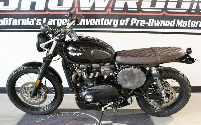 2018 Triumph Street Scrambler Jet Black