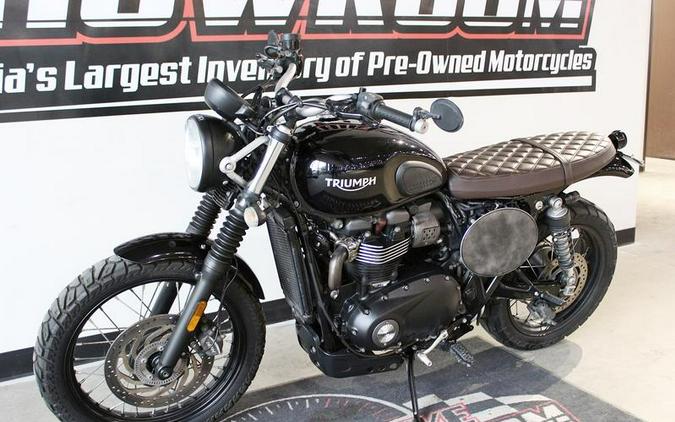 2018 Triumph Street Scrambler Jet Black