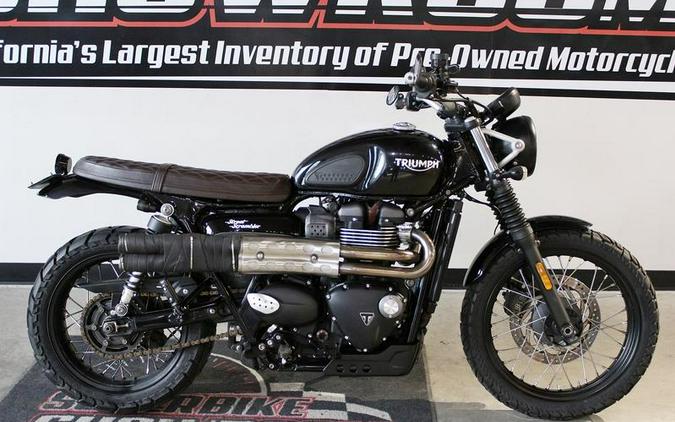 2018 Triumph Street Scrambler Jet Black