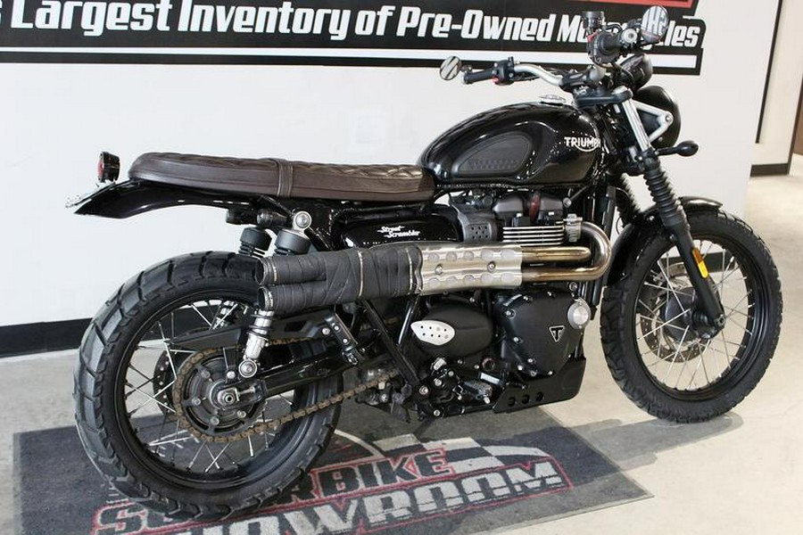 2018 Triumph Street Scrambler Jet Black