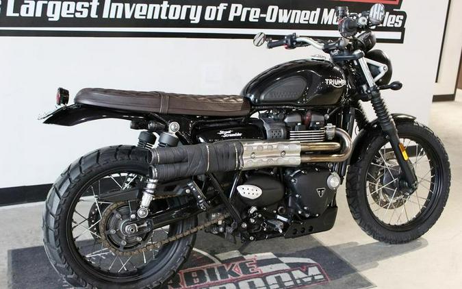 2018 Triumph Street Scrambler Jet Black