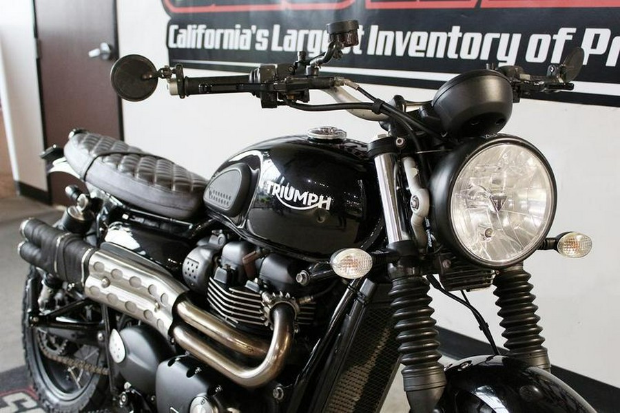 2018 Triumph Street Scrambler Jet Black