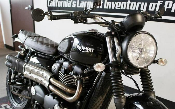 2018 Triumph Street Scrambler Jet Black