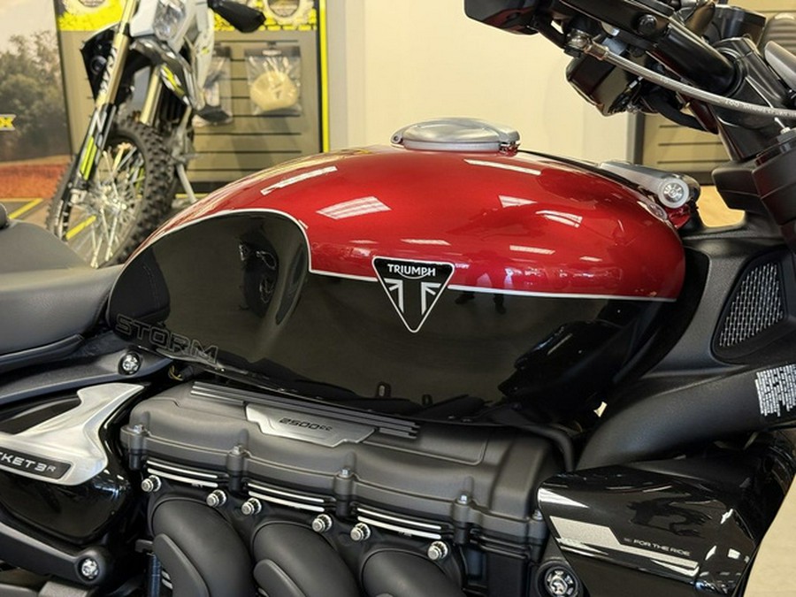 2025 Triumph Rocket 3 Storm R Carnival RedSapphire Black