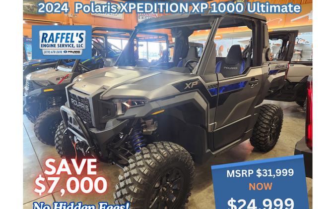 2024 Polaris Industries Xpedition XP 1000 Ultimate Matte Heavy Metal