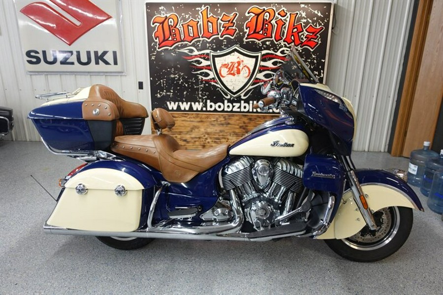 2016 Indian Roadmaster Springfield Blue and Ivory Cream