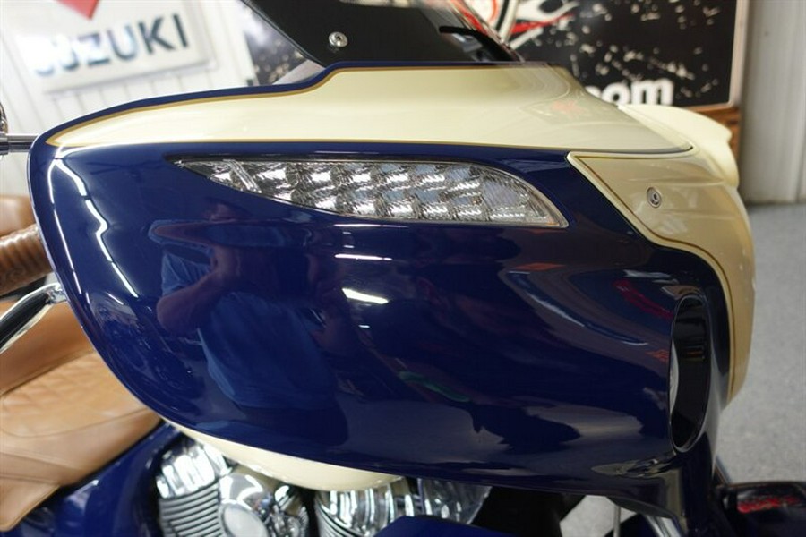 2016 Indian Roadmaster Springfield Blue and Ivory Cream