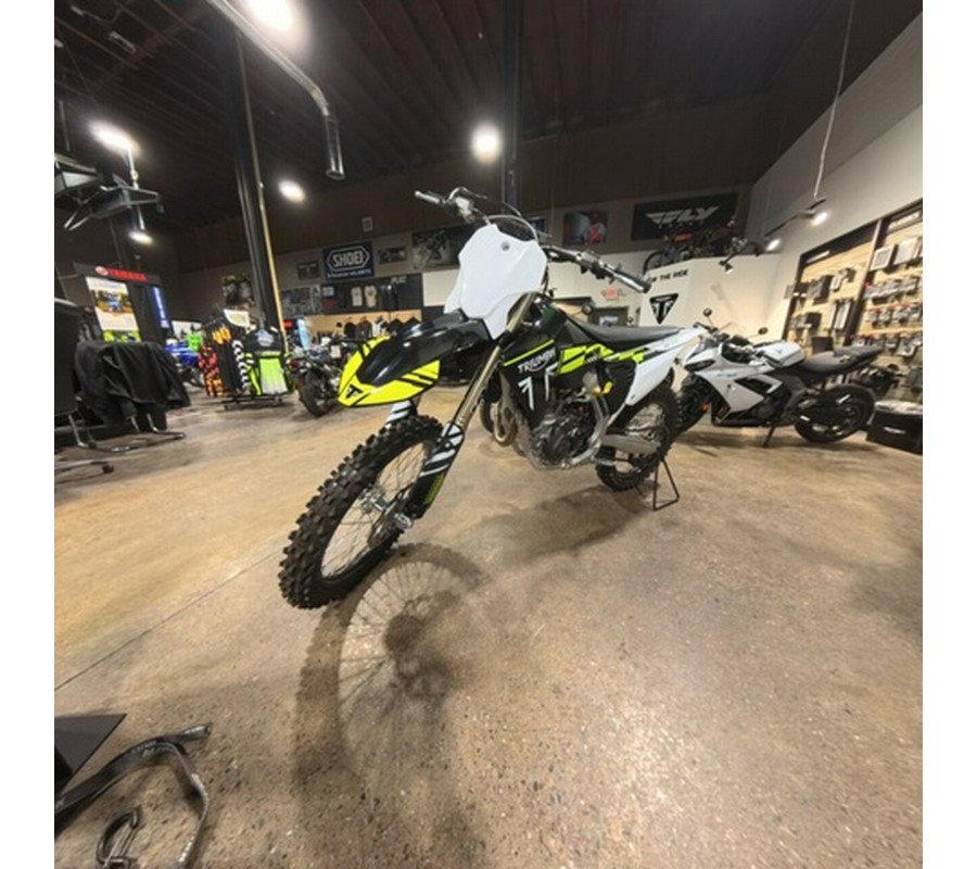 2025 Triumph TF 250-X Jet BlackPure White