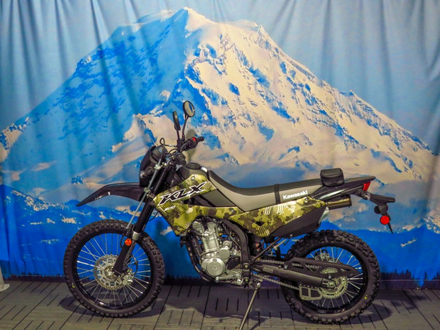 2026 Kawasaki KLX300 Cypher Camo Beige