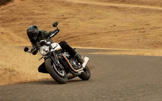 2025 Triumph Speed Twin 1200 Crystal WhiteSapphire Black