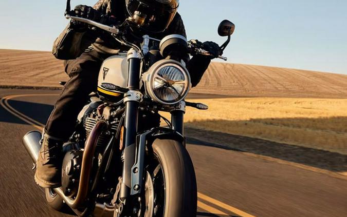 2025 Triumph Speed Twin 1200 Crystal WhiteSapphire Black