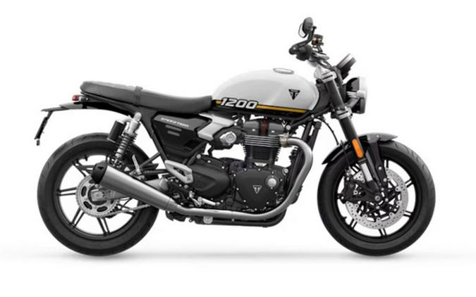 2025 Triumph Speed Twin 1200 Crystal WhiteSapphire Black