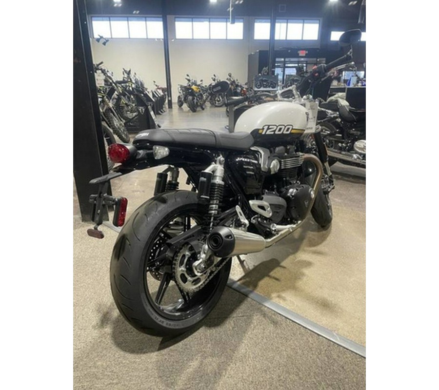 2025 Triumph Speed Twin 1200 Crystal WhiteSapphire Black