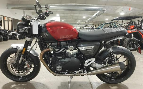 2024 Triumph Speed Twin 1200 Carnival Red/Storm Grey