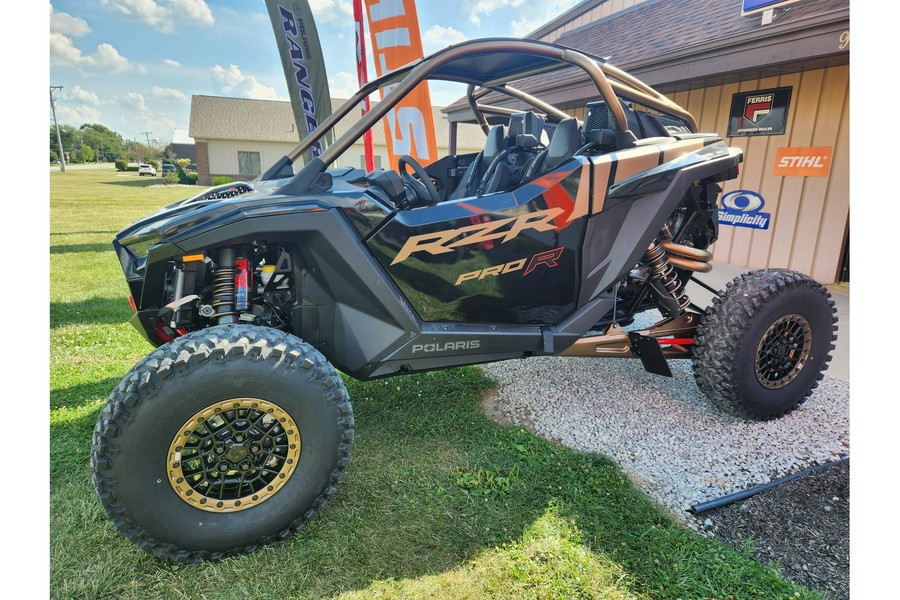 2025 Polaris Industries RZR Pro R Ultimate Black Crystal and Shadow Bronze