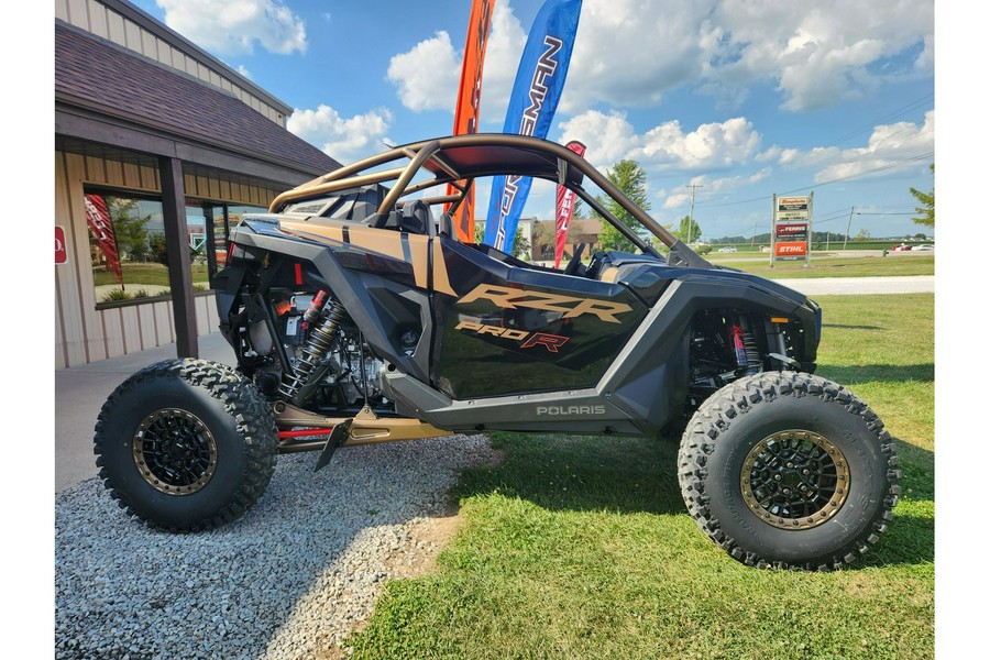 2025 Polaris Industries RZR Pro R Ultimate Black Crystal and Shadow Bronze