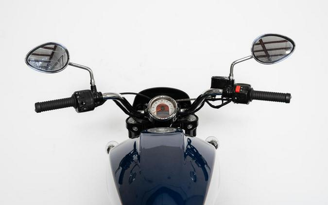 2018 Indian Motorcycle® Scout® ABS Brilliant Blue over White with Red Pinstripe