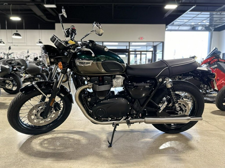 2024 Triumph Bonneville T100 Competition Green/Ironstone