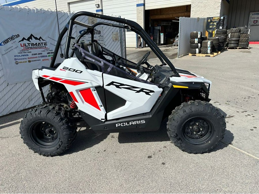 2023 Polaris Industries RZR 200 EFI White Lightning/Indy Red