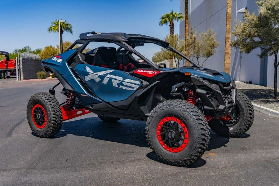 2025 Can-Am® Maverick R X RS with Smart-Shox Dusty Navy & Legion Red