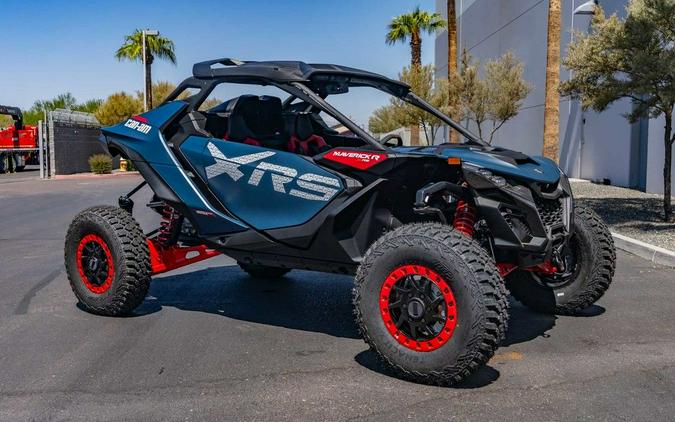 2025 Can-Am® Maverick R X RS with Smart-Shox Dusty Navy & Legion Red